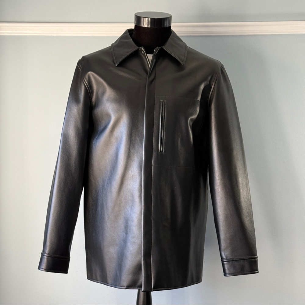 Men's Black Vegan Leather Jacket